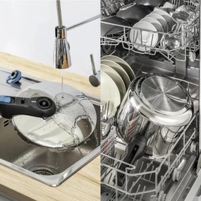 Oală sub presiune Tefal 4 l SECURE TRENDY oțel inoxidabil