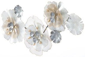 Decorațiune metalică pentru perete Mauro Ferretti Flowery, 119 x 60 cm