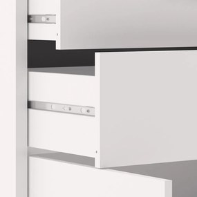 Dulap Modulo 89 x 40 x 113 cm, sertare și uși, alb