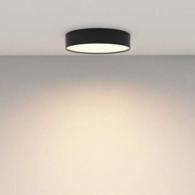 Plafoniera LED design tehnic Zoom D-30cm 3000K negru