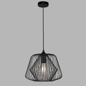 Lustra / Pendul design modern minimalist Bell Cage negru 0211BK SRT