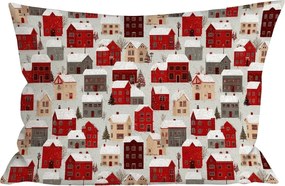 Fata de perna din bumbac MERRY VILLAGE 50x70 cm, colorat