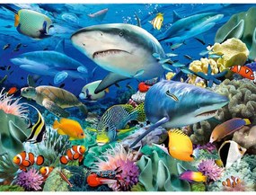 PUZZLE RECHINI, 100 PIESE - RAVENSBURGER (RVSPC10951)