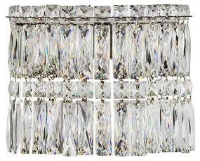 Aplica de perete LED crom, cristale sticla NUVIA