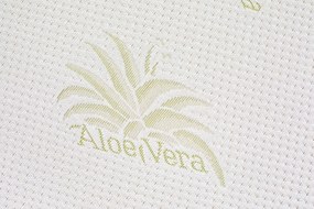 Topper saltea Aloe Vera Therapy Memory Arctic Gel 7 zone de confort, Green Future, 140x190 cm