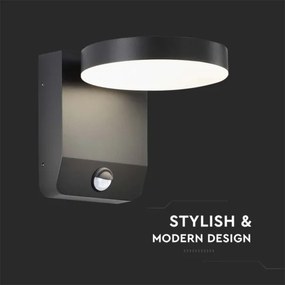 Aplică LED de exterior cu senzor LED/17W/230V 4000K negru
