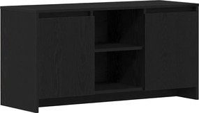 vidaXL Cabinet TV Stejar Negru 102 x 37,5 x 52,5 cm Lemn compozit