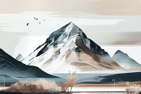 Tablou munți pitorești în stil scandinav