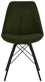 Scaun de sufragerie verde închis Eris - Actona