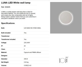 Aplica LED lumina ambientala LUNA 63225