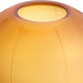 Vas decorativ din sticla design LUX Zenna S, amber