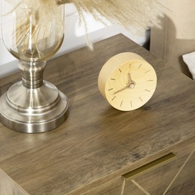 Comoda HOMCOM cu 4 sertare din PAL si picioare din otel pentru dormitor si sufragerie, 48x39x87cm, lemn si auriu | Aosom RO