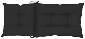 Perne pentru scaun de gradina, 6 buc., negru, 120x50x7 cm 6, Negru, 120 x 50 x 7 cm