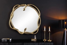 Oglinda decorativa design sarpe auriu SNAKE L 50cm