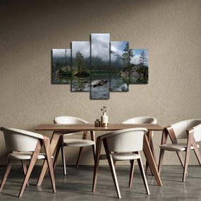 Tablou cu pomi în lac (150x105 cm)