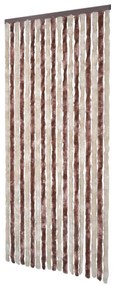 Perdea pentru insecte, bej si maro deschis, 90x200 cm, chenille