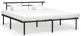 vidaXL Cadru de pat, negru, 180 x 200 cm, metal