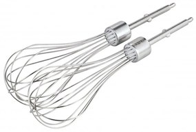Mixer de mana Rosberg R51110KB, 300 W, 5 viteze + Turbo, Suport accesorii, Alb/Argintiu