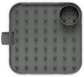 Scurgător de vase gri ajustabil din oțel inoxidabil 35x39 cm Duo – Joseph Joseph