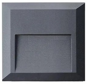 Aplica LED de perete pentru iluminat exterior, IP65 Samira grafit