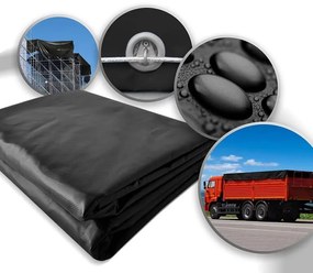 JAGO Prelata 650 g/m², plasă de aluminiu, gri, 4 x 7 m