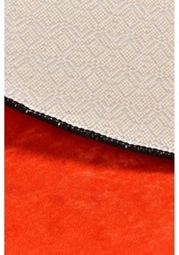 Covor antiderapant pentru copii Conceptum Hypnose Basketball, ø 140 cm, portocaliu