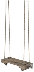 Raft din lemn, cu franghie de iuta, pentru decor, Tall Grimaud