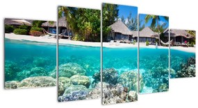 Marea în tropice - tablou (150x70cm)