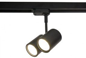 Spot directionabil pentru sina trifazata MAXLIGHT, OTIUM II negru