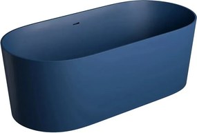 Cada freestanding Omnires Ovo M+ compozit albastru midnight blue mat 160x75 cm
