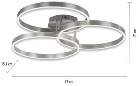 Plafonieră LED dimabilă Paul Neuhaus 6233-55 PAAN LED/45,5W/230V 2700-5000K + telecomandă