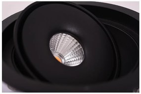Spot LED incastrabil directionabil de tavan/plafon BOSTON 1 ROUND negru