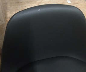 OFERTA Scaun de bar negru HOGA din piele ecologica gradul II