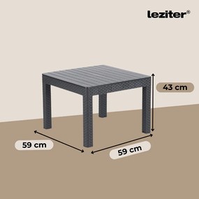 Set mobilier de grădină Claire Balcony cu masă Orlando, grafit