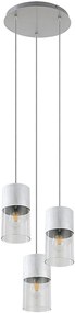 Rabalux Zelkova lampă suspendată 3x40 W transparent-aluminiu 3155