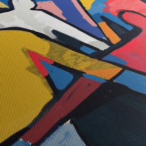 Tablou - Abstract bărbați (150x105 cm)