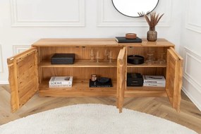 Comoda cu model 3D ondulat, Lemn Salcam Natur DESERT 160cm