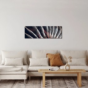 Tablou - Descărcare de lumini (cu ceas) (90x30 cm)