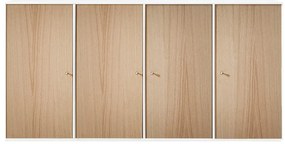 Comodă de perete cu aspect de lemn de stejar Hammel Mistral Kubus, 136 x 69 cm