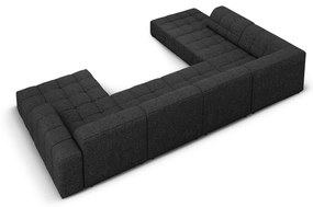 Colțar gri antracit (colț pe stânga/în formă de "U") Chicago – Cosmopolitan Design