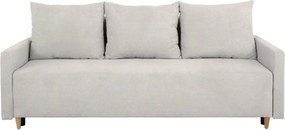 Canapea extensibila SIGMA, stofa catifelata bej - Onega 2, 208x90x92 c