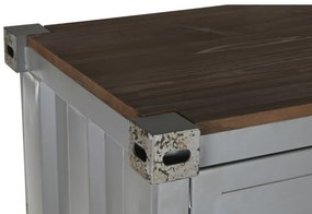 Dulap gri din metal, stil industrial, "Cargo"