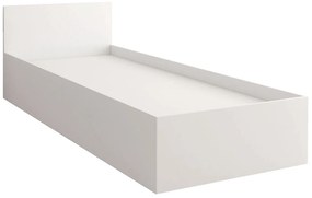 Pat de o persoană 90 cm Oleg I (Alb) (cu sp. depozitare). 1071613
