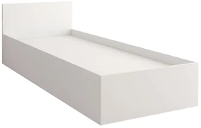 Pat de o persoană 90 cm Oleg I (Alb) (cu sp. depozitare). 1071613