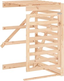 vidaXL Extensie depozitare pubelă de gunoi, lemn masiv de pin