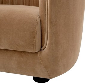 Fotoliu modern LUX Jameson, Amaro camel