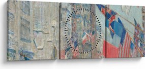 Tablou - Childe Hassam, Allies day, reproducere (cu ceas) (90x30 cm)