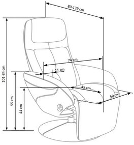 Scaun rabatabil Optima, gri