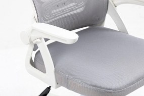 RESIGILAT- Scaun ergonomic, spatar Mesh, tetiera, Alb