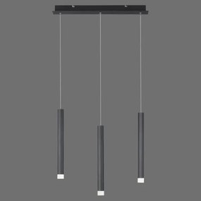 Lustră LED pe cablu 3xLED/4,8W/230V neagră Leuchten Direkt 15203-18